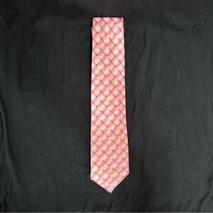 George Pink Checkered Men's Tie